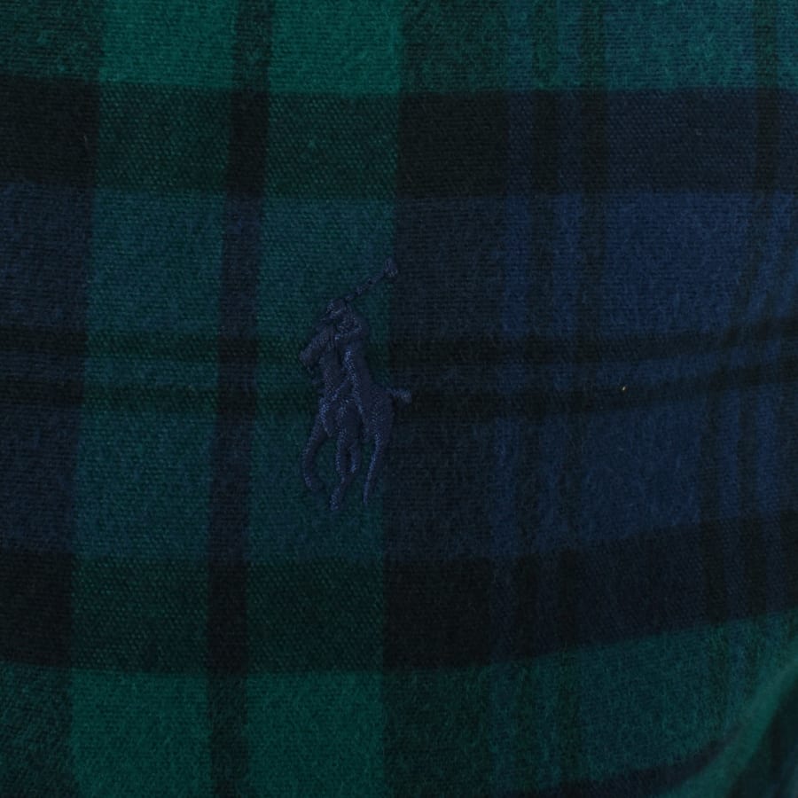 Ralph Lauren Custom Fit Long Sleeve Shirt Green | Mainline